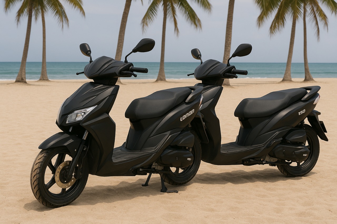 Moto Loncin negro 150
