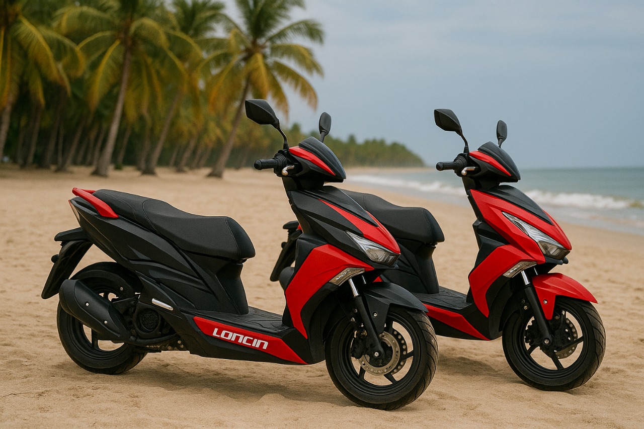 Moto Loncin roja 150